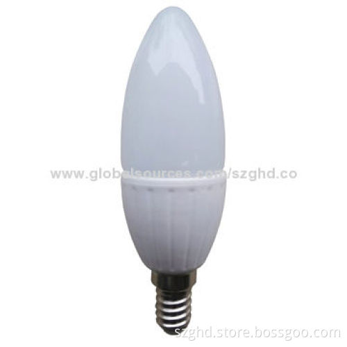 Dimmable LED Candle Bulb, 4W, E14, 100-240V AC Voltage